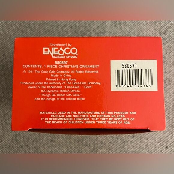 🆕 Things Go Better With Coke Mice Christmas Ornament Coca Cola 1991 - Picture 5 of 7